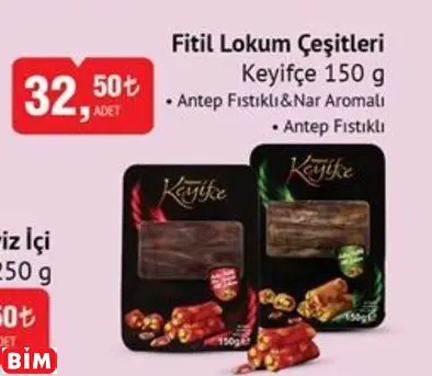 KEYİFÇE FİTİL LOKUM ÇEŞİTLERİ